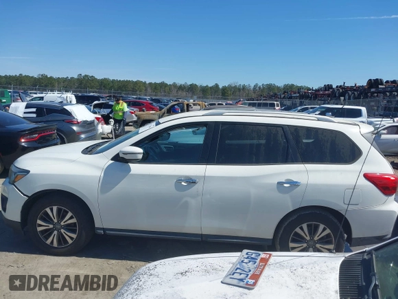 2017 Nissan Pathfinder SV with VIN 5N1DR2MM2HC689187, listed as a IAAI auction lot 41737686 with 103,024 mi miles and . Bid and sale history available at DreamBid. Image 14.