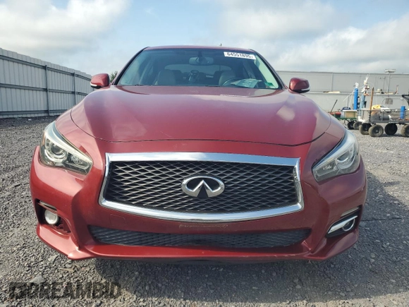 2014 Infiniti Q50 Sport with VIN JN1BV7AR6EM693711, listed as a Copart auction lot 64551895 with 124,843 mi miles and Salvage title. Bid and sale history available at DreamBid. Image 5.