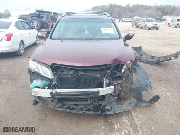 2015 Acura RDX Tech Pkg with VIN 5J8TB4H56FL019496, listed as a IAAI auction lot 41612411 with 166,672 mi miles. Bid and sale history available at carsss.com. Image 6.