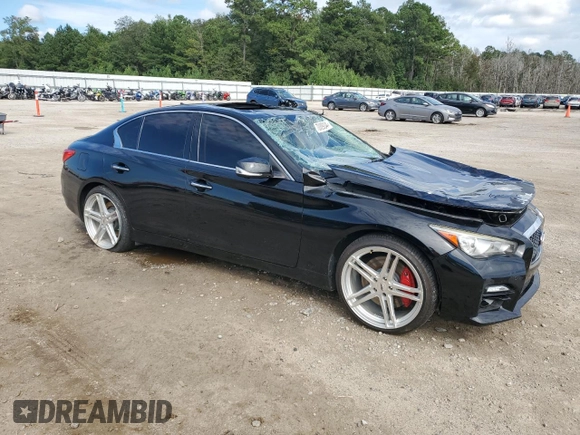 2017 Infiniti Q50 Red Sport 400 with VIN JN1FV7AR4HM871301, listed as a Copart auction lot 70088934 with 11,803 mi miles and Salvage Title. Bid and sale history available at carsss.com. Image 4.