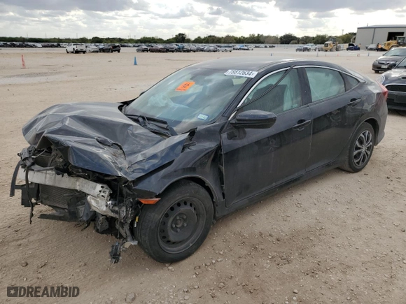 2018 Honda Civic Sedan LX with VIN 19XFC2F53JE032725, listed as a Copart auction lot 78812634 with 0 mi miles and Salvage Title. Bid and sale history available at carsss.com. Image 1.