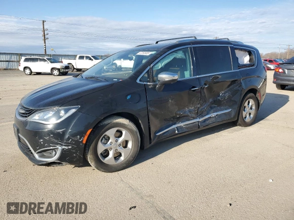 2018 Chrysler Pacifica Hybrid Limited with VIN 2C4RC1N7XJR230386, listed as a Copart auction lot 47252655 with 99,109 mi miles and Salvage title. Bid and sale history available at DreamBid. Image 1.