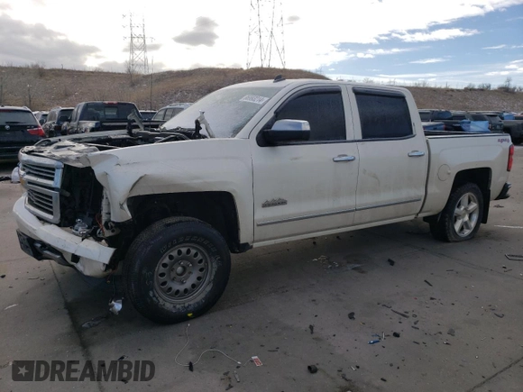 2014 Chevrolet Silverado 1500 High Country with VIN 3GCUKTEC4EG335555, listed as a Copart auction lot 86993214 with 216,596 mi miles and Salvage Title. Bid and sale history available at carsss.com. Image 1.
