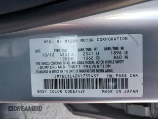 2013 Mazda 3 Mazdaspeed3 Touring with VIN JM1BL1L42D1735437, listed as a Copart auction lot 44553055 with 147,793 mi miles and Salvage Title. Bid and sale history available at DreamBid. Image 13.