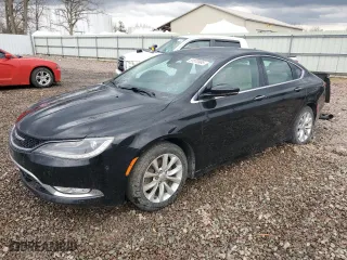 2015 Chrysler 200 C with VIN 1C3CCCEGXFN589313, listed as a Copart auction lot 51570985 with 114,498 mi miles and Salvage Title. Bid and sale history available at carsss.com. Image 1.
