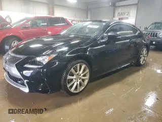 2015 Lexus RC 350 with VIN JTHSE5BCXF5003691, listed as a Copart auction lot 50706155 with 75,492 mi miles and Salvage Title. Bid and sale history available at carsss.com. Image 1.