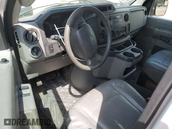 2012 Ford Econoline Cargo Commercial with VIN 1FTNE1EW6CDA06831, listed as a Copart auction lot 54218095 with 226,236 mi miles and Salvage title. Bid and sale history available at DreamBid. Image 8.