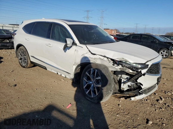 2024 Acura MDX Technology z VIN 5J8YE1H47RL012080, wystawiony jako Copart lot #83381034 z przebiegiem Nie podano mil oraz Szkoda całkowita • Salvage title. Historia ofert i sprzedaży dostępna na DreamBid. Obrazek 4.