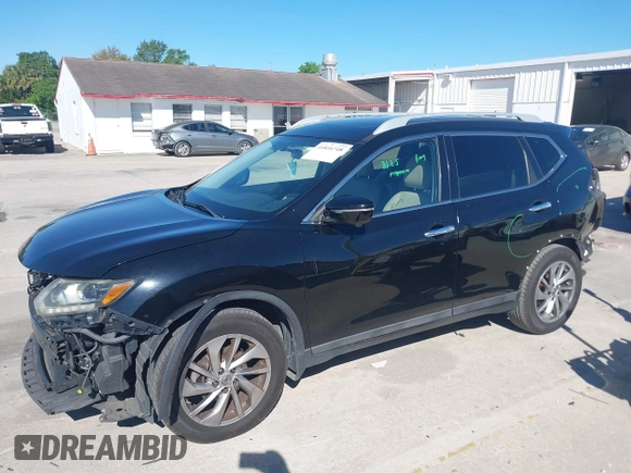 2015 Nissan Rogue SL with VIN 5N1AT2MT6FC755975, listed as a IAAI auction lot 41816748 with 141,648 mi miles. Bid and sale history available at carsss.com. Image 15.