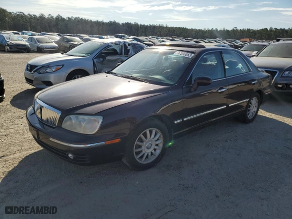 2005 Hyundai XG350 with VIN KMHFU45E95A424638, listed as a Copart auction lot 70498344 with 78,050 mi miles and Clean Title. Bid and sale history available at carsss.com. Image 1.