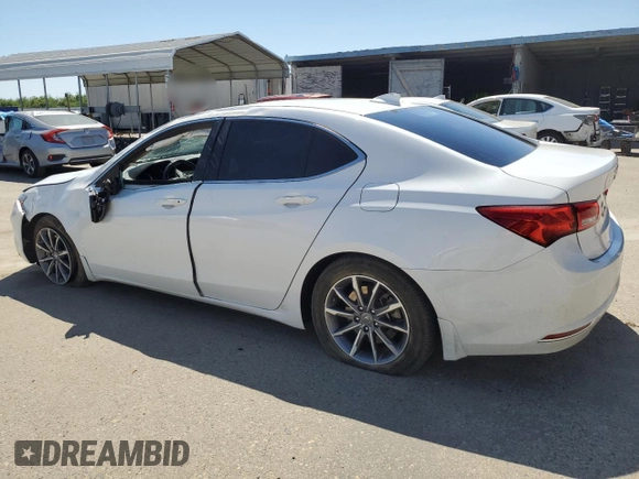2020 Acura TLX with VIN 19UUB1F34LA016057, listed as a Copart auction lot 56383755 with 50,017 mi miles and Salvage title. Bid and sale history available at DreamBid. Image 2.