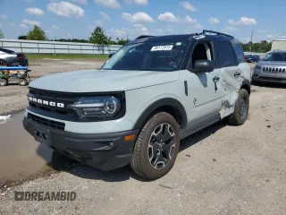2021 Ford Bronco Sport Outer Banks с VIN 3FMCR9C64MRA23483, выставлен на аукционе Copart как лот 56172915 с пробегом 76 164 миль миль и Чистый • Clean title. История ставок и продаж доступна на DreamBid. Изображение 1.