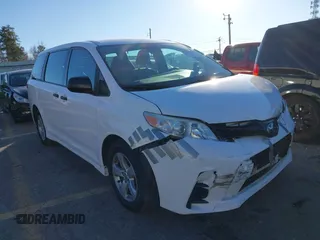 2018 Toyota Sienna L with VIN 5TDZZ3DC4JS956096, listed as a IAAI auction lot 41244790 with 94,072 mi miles and . Bid and sale history available at DreamBid. Image 1.