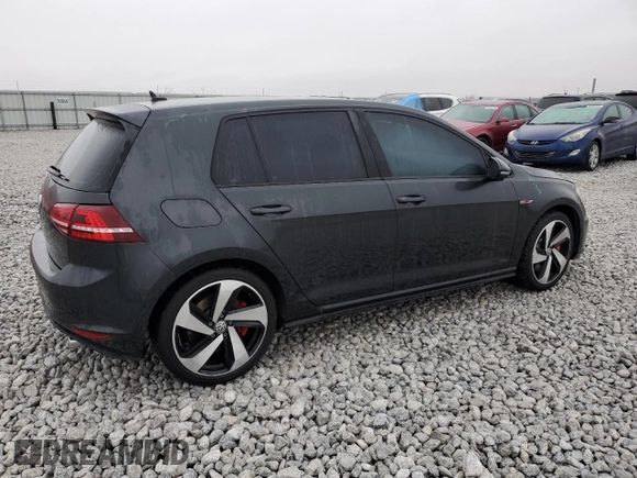 2017 Volkswagen Golf GTI Autobahn with VIN 3VW547AU5HM057806, listed as a Copart auction lot 80166574 with 36,772 mi miles and Clean Title. Bid and sale history available at carsss.com. Image 3.