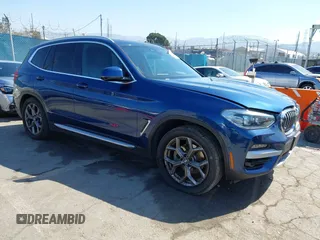 2020 BMW X3 sDrive30i with VIN 5UXTY3C05L9D42497, listed as a IAAI auction lot 42131413 with 41,538 mi miles and . Bid and sale history available at DreamBid. Image 1.