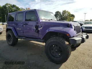 2018 Jeep Wrangler JK Unlimited Sahara with VIN 1C4HJWEG1JL901290, listed as a Copart auction lot 74795864 with 100,144 mi miles and Salvage Title. Bid and sale history available at carsss.com. Image 4.