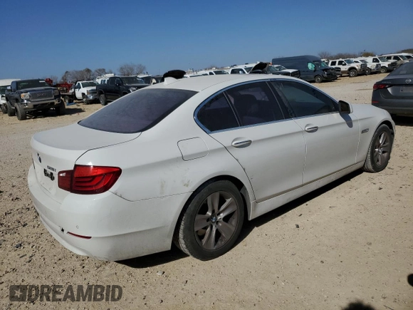 2013 BMW 5 Series 528i with VIN WBAXG5C51DD231242, listed as a Copart auction lot 48218565 with 107,166 mi miles and Salvage Title. Bid and sale history available at carsss.com. Image 3.