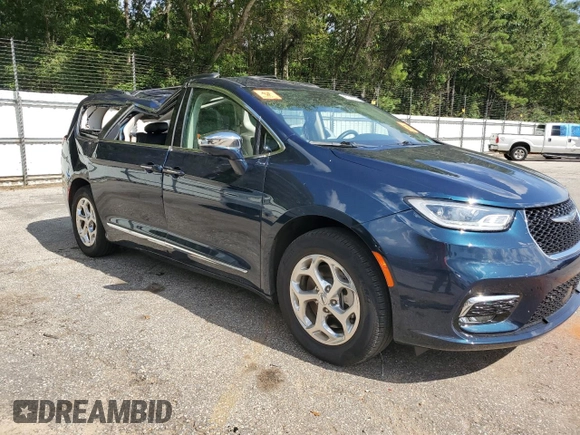 2022 Chrysler Pacifica Limited with VIN 2C4RC3GG4NR101672, listed as a Copart auction lot 66140534 with 26,647 mi miles and Salvage title. Bid and sale history available at DreamBid. Image 4.