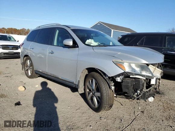 2014 Nissan Pathfinder SL with VIN 5N1AR2MN2EC732725, listed as a Copart auction lot 79501104 with 90,691 mi miles and Clean Title. Bid and sale history available at DreamBid. Image 4.
