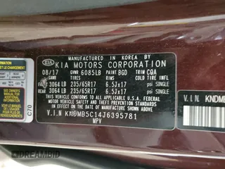 2018 Kia Sedona LX with VIN KNDMB5C14J6395781, listed as a Copart auction lot 47040825 with 150,983 mi miles and Salvage Title. Bid and sale history available at DreamBid. Image 15.