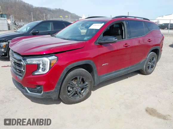2024 GMC Terrain AT4 with VIN 3GKALYEG1RL243143, listed as a IAAI auction lot 41833979 with 32,621 mi miles and . Bid and sale history available at carsss.com. Image 2.
