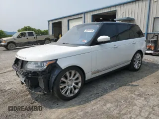 2016 Land Rover Range Rover Supercharged with VIN SALGS2EF6GA288573, listed as a Copart auction lot 59375215 with 114,620 mi miles and Salvage title. Bid and sale history available at DreamBid. Image 1.