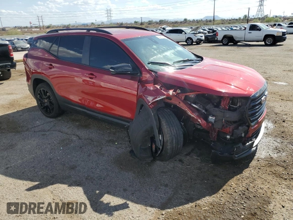 2024 GMC Terrain SLE z VIN 3GKALMEGXRL294861, wystawiony jako Copart lot #64466355 z przebiegiem 17 397 mil mil oraz Szkoda całkowita • Salvage title. Historia ofert i sprzedaży dostępna na DreamBid. Obrazek 4.