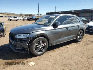 2018 Audi SQ5 Premium Plus with VIN WA1A4AFY7J2048770, listed as a Copart auction lot 50524925 with 80,980 mi miles and Salvage Title. Bid and sale history available at carsss.com. Image 1.