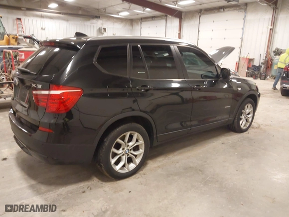 2013 BMW X3 xDrive28i with VIN 5UXWX9C57D0A31917, listed as a IAAI auction lot 41864807 with 97,479 mi miles. Bid and sale history available at carsss.com. Image 4.
