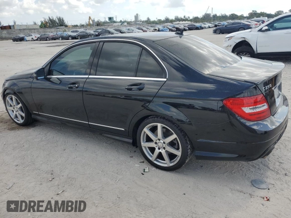 2014 Mercedes-Benz C-Class C 250 Sport with VIN WDDGF4HBXEA962789, listed as a Copart auction lot 52615585 with 12,177 mi miles and Salvage Title. Bid and sale history available at carsss.com. Image 2.