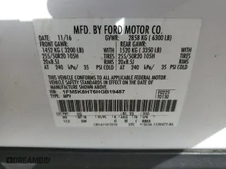 2017 Ford Explorer Platinum with VIN 1FM5K8HT6HGB19487, listed as a Copart auction lot 48171815 with 87,007 mi miles and Salvage Title. Bid and sale history available at carsss.com. Image 14.