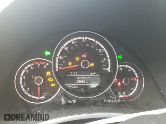 2016 Volkswagen Beetle SE с VIN 3VWJ17AT9GM605867, выставлен на аукционе Copart как лот 41690005 с пробегом 46 090 миль миль и Списание • Salvage title. История ставок и продаж доступна на DreamBid. Изображение 9.