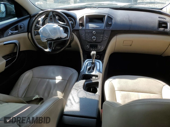 2011 Buick Regal CXL Turbo TO2 with VIN W04GW5EV8B1074336, listed as a Copart auction lot 67150364 with Not provided miles and Salvage title. Bid and sale history available at DreamBid. Image 8.