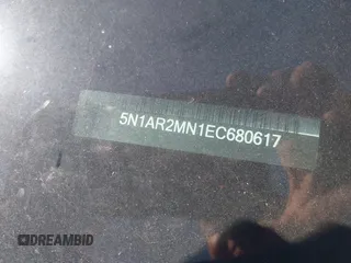 2014 Nissan Pathfinder SL z VIN 5N1AR2MN1EC680617, wystawiony jako IAAI lot #41779019 z przebiegiem 146 041 mil mil oraz . Historia ofert i sprzedaży dostępna na DreamBid. Obrazek 9.