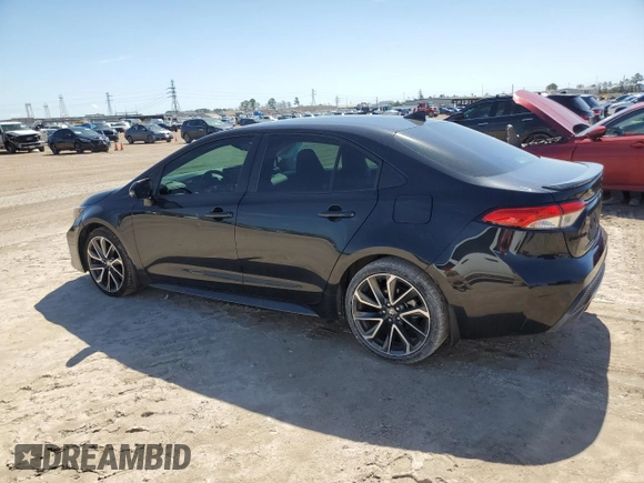 2022 Toyota Corolla SE with VIN 5YFS4MCE7NP126008, listed as a Copart auction lot 46907645 with 26,999 mi miles and Salvage Title. Bid and sale history available at DreamBid. Image 2.