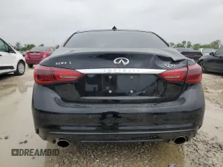 2021 Infiniti Q50 Sensory with VIN JN1EV7CP7MM700320, listed as a Copart auction lot 51660065 with 32,886 mi miles and Salvage title. Bid and sale history available at DreamBid. Image 6.