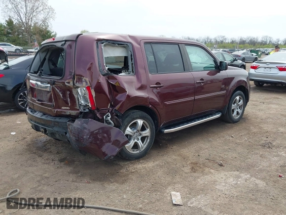 2013 Honda Pilot EX-L with VIN 5FNYF4H50DB036352, listed as a IAAI auction lot 41981184 with 166,539 mi miles. Bid and sale history available at carsss.com. Image 4.