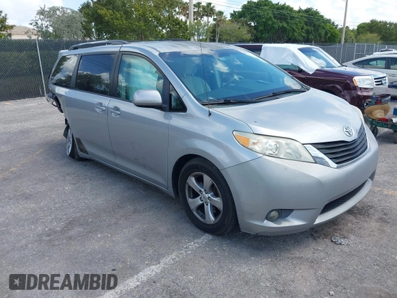 2013 Toyota Sienna LE AAS with VIN 5TDKK3DC4DS399295, listed as a IAAI auction lot 42173970 with 128,350 mi miles and . Bid and sale history available at DreamBid. Image 1.