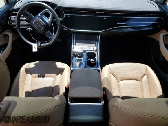 2023 Audi Q7 Premium Plus with VIN WA1LXBF71PD030355, listed as a Copart auction lot 58816255 with 39,353 mi miles and Salvage title. Bid and sale history available at DreamBid. Image 8.