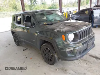 2021 Jeep Renegade Sport with VIN ZACNJDAB0MPM75977, listed as a IAAI auction lot 42587928 with 42,705 mi miles and . Bid and sale history available at DreamBid. Image 1.