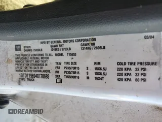 2004 GMC Canyon SLE Z71 with VIN 1GTDT196948170693, listed as a Copart auction lot 81093474 with 96,921 mi miles and Salvage Title. Bid and sale history available at carsss.com. Image 13.