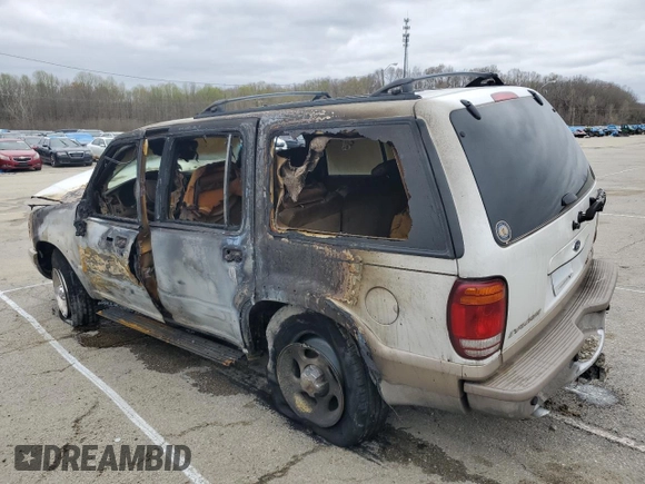 2000 Ford Explorer Eddie Bauer with VIN 1FMDU84P8YZB06825, listed as a Copart auction lot 51429485 with Not provided miles and Salvage title. Bid and sale history available at DreamBid. Image 2.