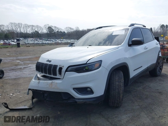 2021 Jeep Cherokee Latitude Lux with VIN 1C4PJMMX6MD148808, listed as a IAAI auction lot 41840146 with 34,155 mi miles and . Bid and sale history available at carsss.com. Image 2.