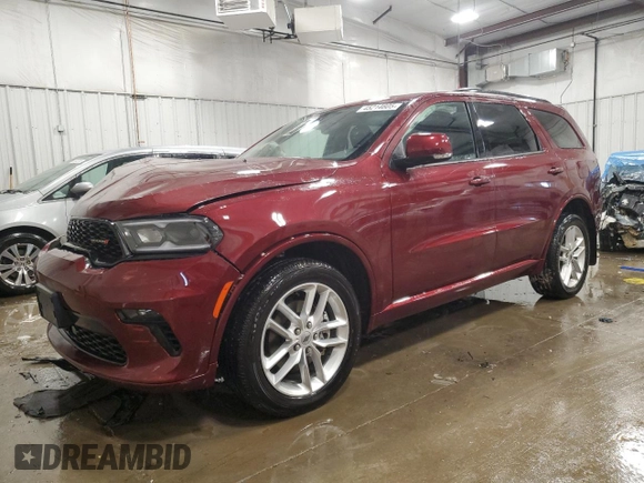 2022 Dodge Durango GT Plus with VIN 1C4RDJDG0NC218390, listed as a Copart auction lot 45214605 with 18,097 mi miles and Non Repairable. Bid and sale history available at DreamBid. Image 1.
