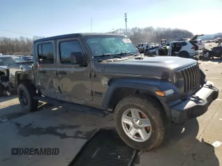 2020 Jeep Gladiator Sport S z VIN 1C6HJTAG8LL177144, wystawiony jako Copart lot #44770895 z przebiegiem 126 780 mil mil oraz Szkody całkowita. Historia ofert i sprzedaży dostępna na DreamBid. Obrazek 4.