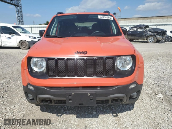 2020 Jeep Renegade Jeepster with VIN ZACNJBAB8LPL14845, listed as a Copart auction lot 63064885 with 58,889 mi miles and Salvage title. Bid and sale history available at DreamBid. Image 5.