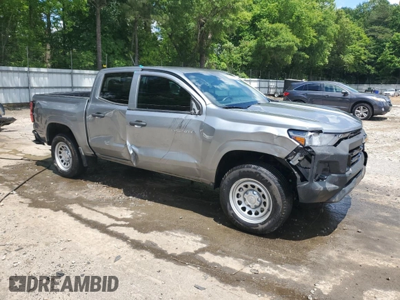 2023 Chevrolet Colorado 2WD Work Truck with VIN 1GCPSBEK1P1267893, listed as a Copart auction lot 56129665 with 19,225 mi miles and Salvage title. Bid and sale history available at DreamBid. Image 4.
