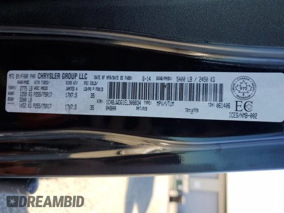 2014 Jeep Wrangler Unlimited Sport with VIN 1C4BJWDG1EL308834, listed as a Copart auction lot 53710065 with 127,612 mi miles and Clean Title. Bid and sale history available at DreamBid. Image 13.