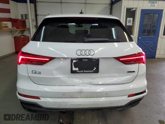 2024 Audi Q3 S line Premium Plus with VIN WA1EECF3XR1205174, listed as a Copart auction lot 88535095 with 1,174 mi miles and Salvage title. Bid and sale history available at DreamBid. Image 6.