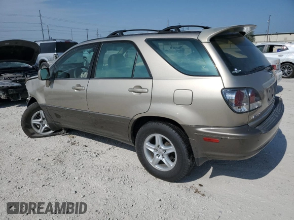 2002 Lexus RX 300 with VIN JTJGF10U820141095, listed as a Copart auction lot 63278074 with 182,578 mi miles and Salvage Title. Bid and sale history available at carsss.com. Image 2.